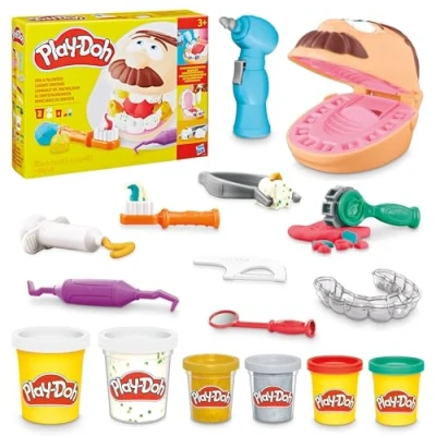 Imagen de Play Doh F1259 Juguete El Dentista Bromista, Niños a Partir 3 años, No Tóxico, Colores Surtidos, 8 Botes