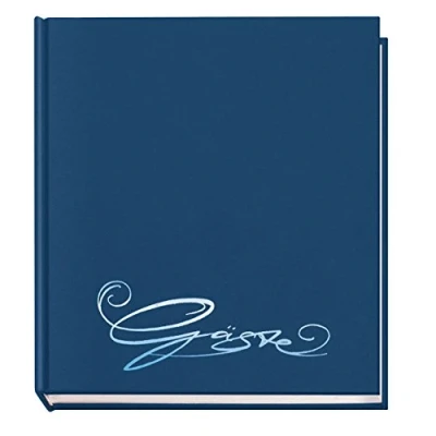 Imagen de Veloflex Libro de invitados (20 x 25 cm, encuadernación textil), color azul oscuro