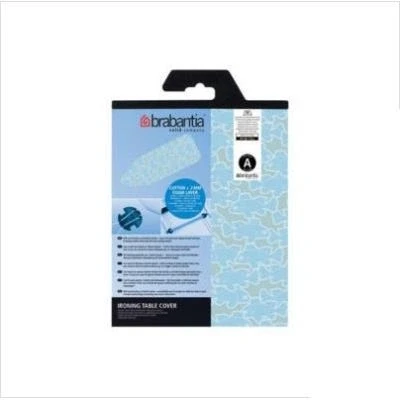 Imagen de Brabantia Mesa de Planchar C para Plancha Vapor con Bandeja Universal Ajustable Diestros y Zurdos No se Desliza Araña Plegable Ecru 124x45 cm