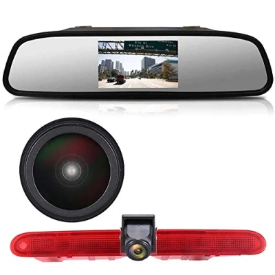Imagen de HD Luz de Freno Cámara Marcha Atrás Visión Trasera Coche Puede Ajustar el ángulo Compatible con Toyota Proace Verso Kasten/Citroen Berlingo B9 Mk2 MK3/Opel Combo/X19 K9/Peugeot Partner Tepee/Rifter