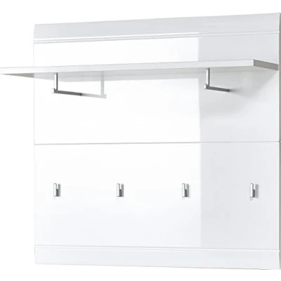 Imagen de GERMANIA DIE MÖBELMACHER GW Adana 3575 84 Perchero de Panel, MDF, conglomerado, Blanco, 96 x 90 30 cm