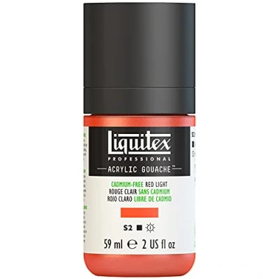 Imagen de Liquitex Professional Gouache acrílico extrafino viscocidad Baja, Tubo 59 ml, Rojo