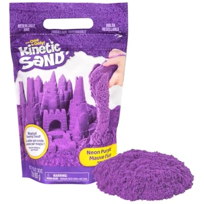Imagen de KINETIC SAND Arena MÁGICA 907g de Morada para Mezclar, Moldear y Crear Kit Manualidades Niños 6061465 Juguetes 3 Años +