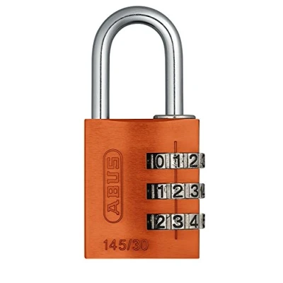 Imagen de Abus 145/30_NARANJA Candado aluminio combinacion 30mm 3 dígitos naranja