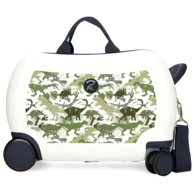 Imagen de Movom Raptors Maleta Infantil Blanco 45x31x20 cms Rígida ABS 24,6L 1,8 kgs 2 Ruedas Equipaje Mano
