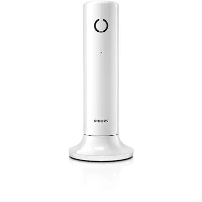 Imagen de Philips Telefono Inalambrico Casa Linea M4501W/01 Sencillo Teléfono DECT residencial 1 Auricular Pantalla 1&#039;6&quot; Agenda Identificador de Llamadas Amplia Gama Blanco