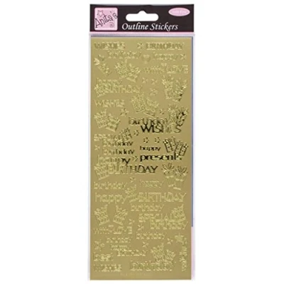 Imagen de anitas Adhesivos, Color Dorado (docrafts Ant 8101110)