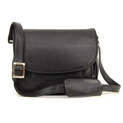 Imagen de VISCONTI ATLANTIC 2195 Bolso bandolera con solapa/Bolso de mano Cuero Negro