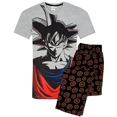Imagen de Dragon Ball Z Goku Personaje Pijama Masculino Opciones Piernas Cortas O Lar X Large