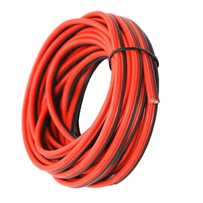 Imagen de TUOFENG 16 AWG Silicona Alambres Eléctricos 6 Metros [Negro 3 m Rojo m] 2 Conductor Cable paralelo Línea Suave y flexible 1.3 mm² Conexión Cables de cobre estañado sin oxígeno