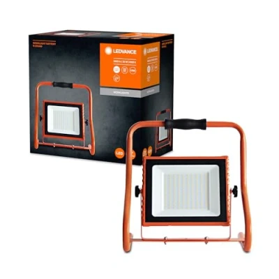 Imagen de LEDVANCE Worklight LED recargable Foco de construcción 110 30W con 4 horas duración la batería, 2400 lúmenes, 4000 K blanco frío, IP 44, cabezal lámpara orientable
