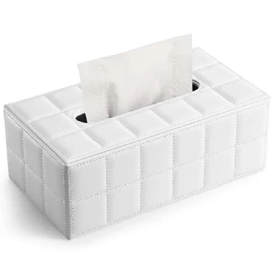 Imagen de GORESE Rectangular Caja de Pañuelos Papel (Blanco)