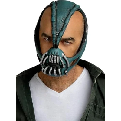 Imagen de Funidelia Máscara de Bane Batman Oficial para Hombre Superhéroes, DC Comics, Villanos, El Caballero Oscuro Color: Azul, Accesorio Disfraz Licencia: 100%