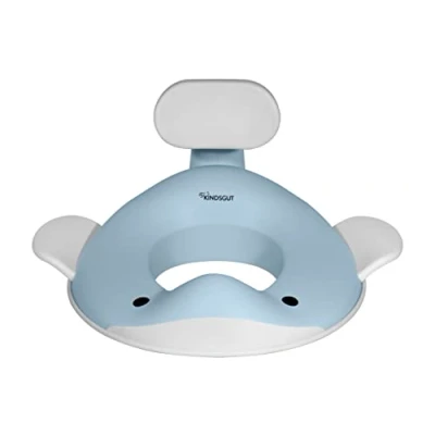 Imagen de Kindsgut Reductor en forma de ballena, para niños, colores suaves y modernos, libre sustancias nocivas apto azul celeste