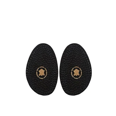 Imagen de Kaps Medias Plantillas Halfix Cómodas de Materiales Premium Cuero Curtido y Látex Amortiguan Los Pies Previenen Roces, Ampollas Quemaduras Tacones, Planos (35 36 EURNegro)