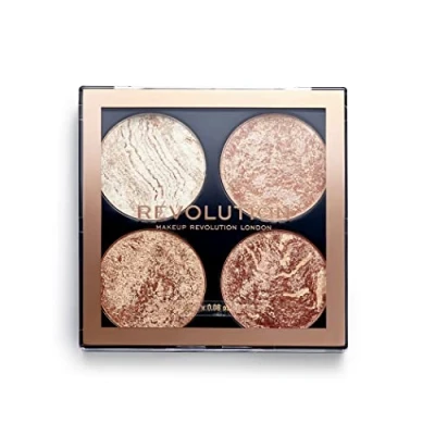 Imagen de Revolution Beauty London Polvo Natural Cheek Kit No te Contengas, 4 Sombras, 8.8g