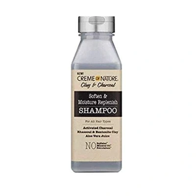 Imagen de Creme of Nature Clay &amp; Charcoal Moisture Replenish Champú 355 ml, Estándar