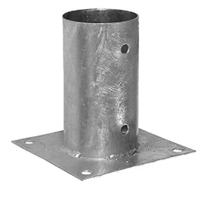 Imagen de Base de soporte redonda con perno galvanizado (diámetro 100 mm)