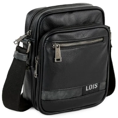 Imagen de Lois Bolso Hombre elegante y funcional Bolsitos para resistentes modernos Bolsos estilo casual, ideales el día a día, Negro