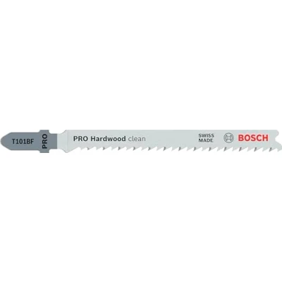 Imagen de Bosch Professional 3 x Hojas de Sierra calar T 101 BF Clean for Hard Wood (para Madera dura, corte recto, accesorios calar)