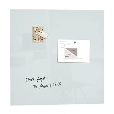 Imagen de SIGEL GL201 Pizarra magnética de cristal, 100 x cm, blanco puro Artverum