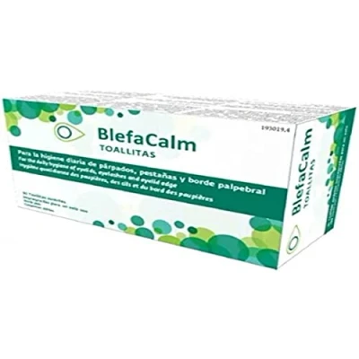 Imagen de BLEFACALM TOALLITAS PARA LA HIGIENE DIARIA DE PÁRPADOS PESTAÑAS Y BORDE PALPEBRAL