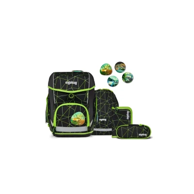 Imagen de Ergobag cubo light Juego de mochilas escolares para niños, Talla: One Size, Schwarz