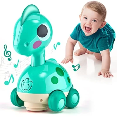 Imagen de CubicFun Dinosaurio Interactivo Juguetes Niños 1 Año, Musical Bebes 6 12 Meses Touch &amp; Go Dino con Luces y Sonidos, Regalos Originales para 2 años