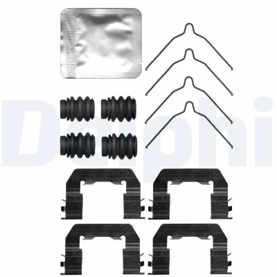 Imagen de DELPHI LX0736 Kit de accesorios, pastillas frenos HYUNDAI: SANTA FE 3