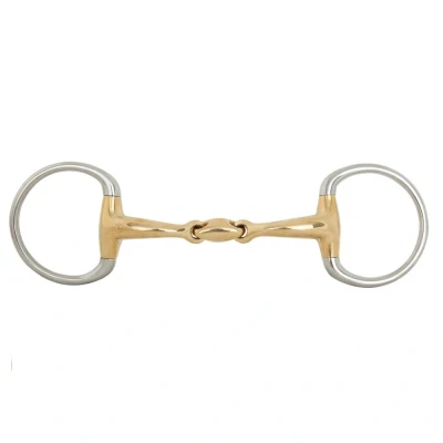 Imagen de BR Double Jointed Eggbutt Snaffle Soft Contact 16 mm Ø 55