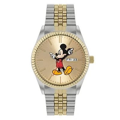 Imagen de Disney Reloj Analógico para Unisex Adultos de Cuarzo con Correa en Acero Inoxidable MK8185