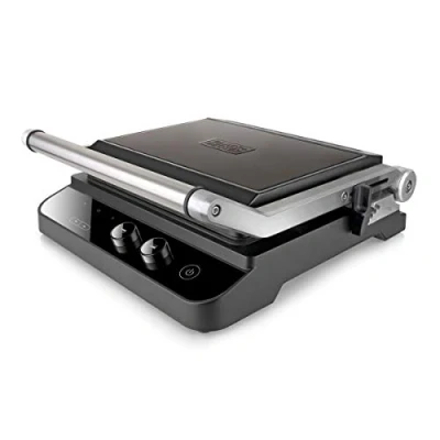 Imagen de Grill Black+Decker BXGR2000E, Potencia 2000 W, Placas Intercambiables, Superfície antiadherente, Negro