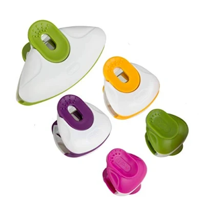 Imagen de Zyliss E990032 Clip All Pinzas Para Bolsas, Plástico/Acero inoxidable, Multicolores, Tres Tamaños y Colores Diferentes Múltiples Usos, Paquete de 5, Apto Lavavajillas, 5 Años Garantía