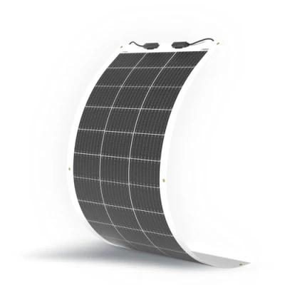 Imagen de Renogy Panel solar monocristalino extremadamente flexible de 100 W, 12 V, capa ETFE, ultraligero, ultrafino, arco hasta 248 grados, para autocaravanas, caravanas, barcos, techos, superficies