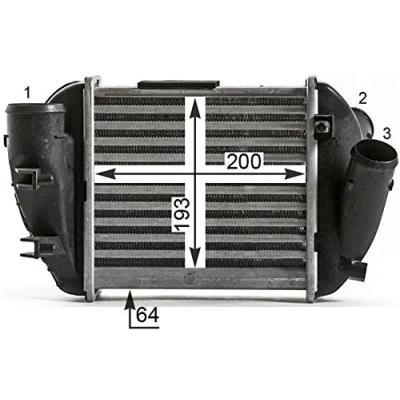Imagen de MAHLE ORIGINAL CI 430 000P Intercooler AUDI: A4 B6 Berlina, Avant, B7 Avant