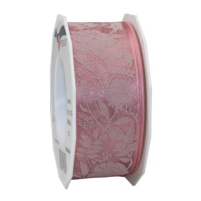Imagen de Präsent Cinta con Alambre, Organza, Blanco, 40 mm Width, 20 m Length