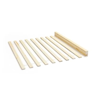 Imagen de Inter Link Somier 90 x 200 sobre ruedas Lamas para 1 persona Pino macizo Natural AxPxH : 200x90x2 cm