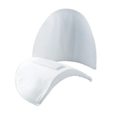 Imagen de Prym 993815 Schulterpolster Halbmond Haftverschluß PA Shoulder Pad, White, M L 160 x 115 15 mm, weiß, 2 Stück,