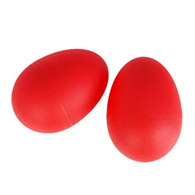 Imagen de A Star 2 Pcs/Par Huevos de plástico Rojo Rhythm Egg Maracas