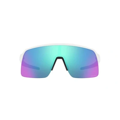 Imagen de Oakley 0OO9474 Sunglasses, Matte White/Prizme Sapphire, 39 para Hombre