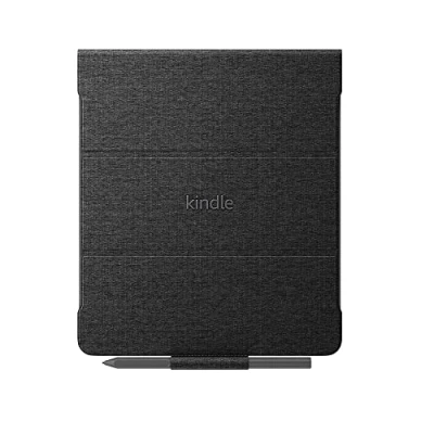 Imagen de Funda de tela para Amazon Kindle Scribe, con tapa plegable y acople magnético (solo compatible Scribe) Diseño fino ligero Negro