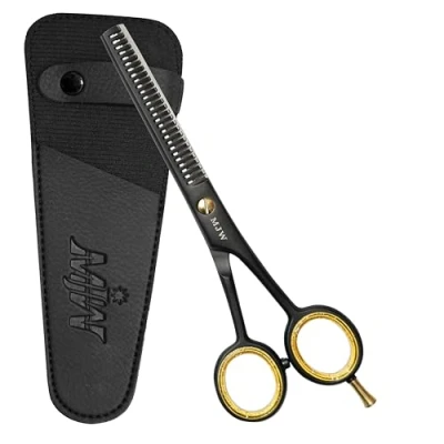 Imagen de MJW Tijeras para Adelgazar el Cabello de Dientes Cortar Acero Inoxidable, Mezclar Peluquería, Ideales Texturizar y Estratificar Adultos