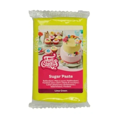 Imagen de FunCakes Pasta de Azúcar Verde Lima 250 g