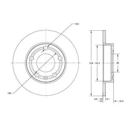 Imagen de Disco de freno TOMEX Brakes TX 73 06