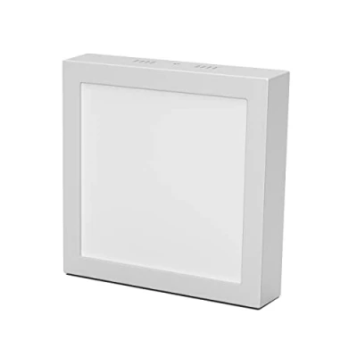 Imagen de GENEVE Packs Plafon LED Cuadrado Blanco frio (6500K). Driver incluido. Pack de 3 unidades: 12 Watts Cuadrado. Aplique Luz Led. Artefacto iluminacion. Ahorro energia. Excelente luminosidad