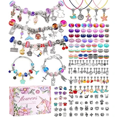 Imagen de PERMUST Kit Manualidades para Hacer Pulseras, 162PCS Juguetes Niñas 5 14 Años, Regalo Año Nuevo Cumpleaños Navidad