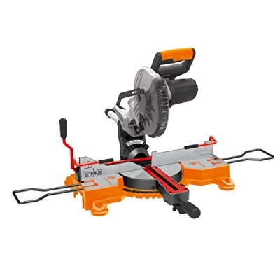 Imagen de Ingletadora 20V WORX PowerShare WX845.9 Sin batería, ni cargador Arranque progresivo, sistema de abrazaderas, guía corte láser, freno eléctrico
