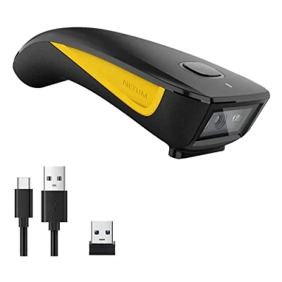 Imagen de NETUM escáner de código Barras 1D 2D inalámbrico, Bluetooth QR Bolsillo portátil, para inventario tabletas, iPhone, iPad, Android, iOS, PC y POS C750