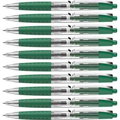 Imagen de Schneider Gelion 1 Bolígrafo de gel recargable (punta acero inoxidable, 0,4 mm, 10 unidades), color verde