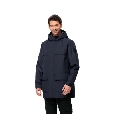 Imagen de Jack Wolfskin Winterlager Parka Chaqueta, Azul Claro, L para Hombre